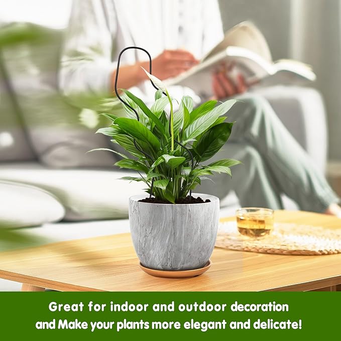 13.4 Inch Indoor Plant Trellis for Climbing Plants, Metal Trellis, Small Garden - Image 6