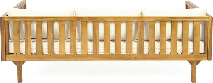 Christopher Knight Home Claremont Outdoor 3 Seater Acacia Wood Daybed - Image 10