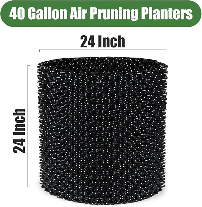 Air Pruning Containers, 40 Gallon Air Pruning Planters, Sturdy Plastic Roots - Image 2