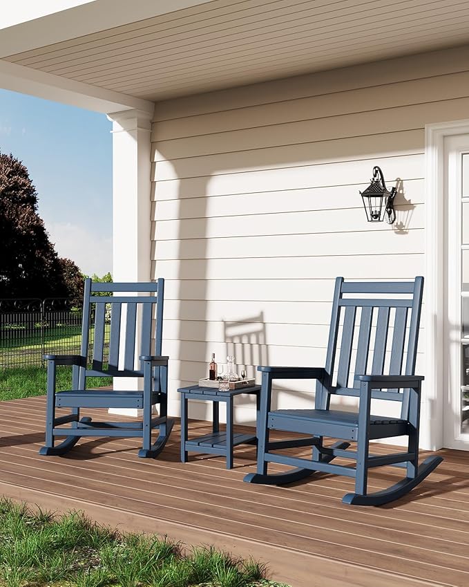 GarveeLife Poly Lumber Rocking Chair Outdoor - Image 7
