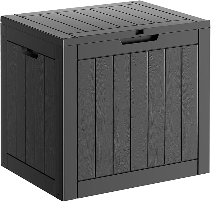 31 Gallon Resin Deck Box, Lockable Patio Outdoor Storage Box by OutdoorLivingPerfected