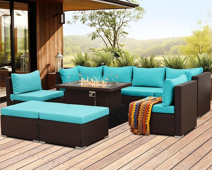 NICESOUL Large Outdoor Patio Furniture Set - Image 2