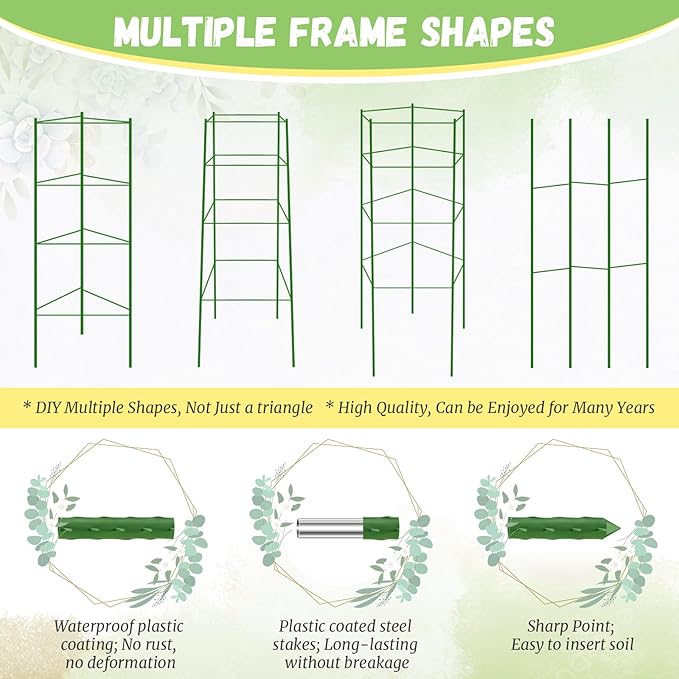 Legigo 6-Pack Tomato Cage for Garden Plant Support- Up to 48inch Garden Stakes - Image 5