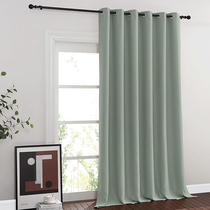 NICETOWN Blackout Sliding Glass Door Curtains, Room Darkening Thermal Insulated by NICETOWN