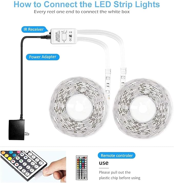 DAYBETTER Led Strip Lights Waterproof, 32.8ft Led Tape Lights Color Changing - Image 3
