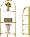 Crofy Foldable 3 Tier Corner Shelf, Metal Corner Plant Stand by CrofyLLC