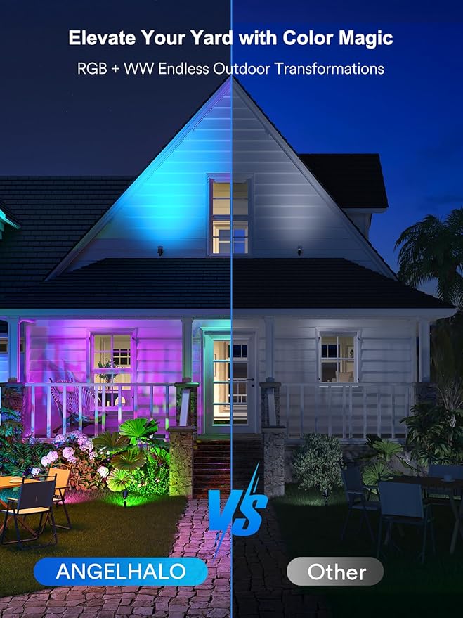 ANGELHALO Smart Landscape Spotlights, Low Voltage IP65 Waterproof Outdoor - Image 3