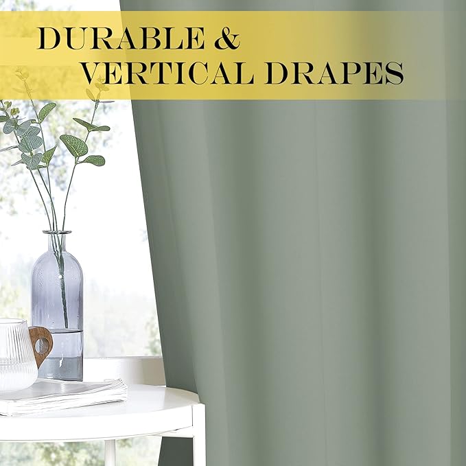 NICETOWN Room Darkening Short Curtain 54 inches Long - Image 4