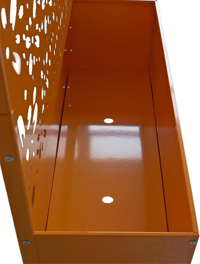 Oakland Living 6 ft. X 4 ft. Orange Freestanding Metal Privacy Screen Room - Image 6