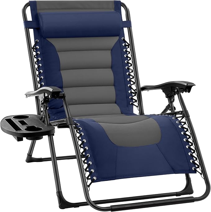 Best Choice Products Oversized Padded Zero Gravity Chair, Folding Outdoor Patio by BestChoiceProducts