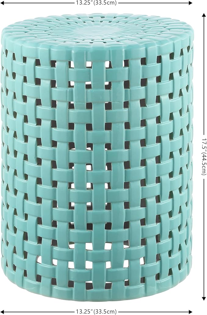 SAFAVIEH Home Collection Sayre Robins Egg Blue Ceramic 18-inch Decorative - Image 3