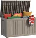 Deck Box - 280 Gallon Large Outdoor Storage box, Waterproof Patio Furniture and by MAIUSCOLI
