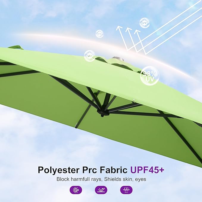 PURPLE LEAF 8' X 8' Patio Umbrella - Image 8