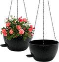WOUSIWER Self Watering Hanging Planters, 2 Pack 10'' Plastic Pots by WOUSIWER