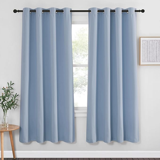 NICETOWN Blackout Curtain Drape 72 inch Long by NICETOWN