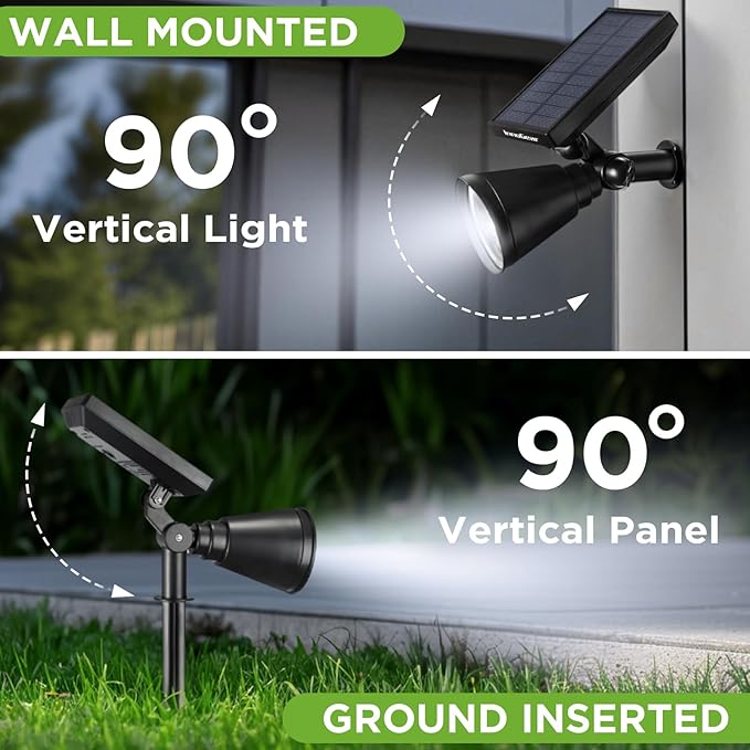 InnoGear Solar Lights Outdoor Lighting Waterproof Landscape Spotlights - Image 6