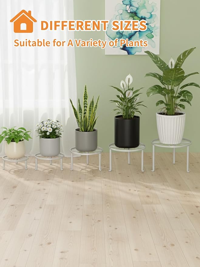 5 Pack Heavy Duty Metal Stand Decorates Multiple Plants - Image 7