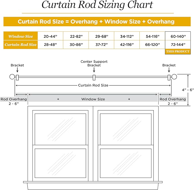 Kenney KN90001 1" Weaver Indoor/Outdoor Rust-Resistant Curtain Rod - Image 9