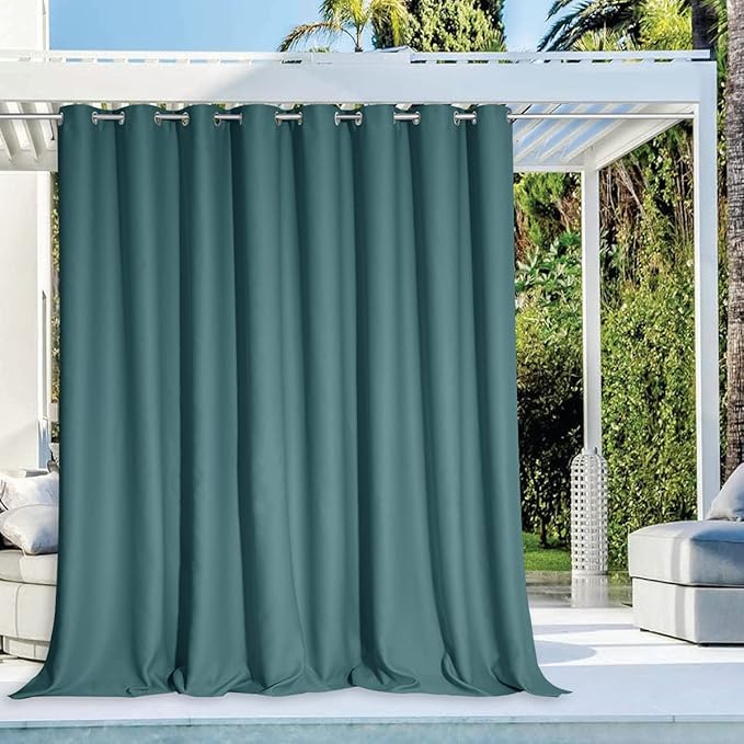 NICETOWN Waterproof Outdoor Gazebo Curtain W120 x L84, Rustproof Grommet by NICETOWN