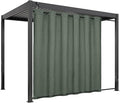 Easy-Going Linen Look Outdoor Curtains Waterproof Windproof Porch Curtains by Easy-Going