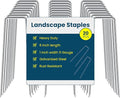6 Inches Landscape Staples, Garden Stakes Securing Pegs by Sweecomb