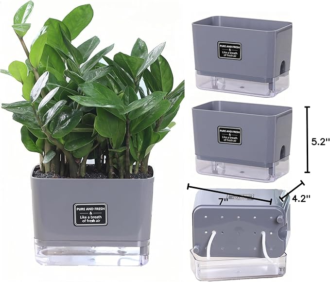 FAMZ Self Watering Pots for Outdoor Plants 4 Pack, Suitable for Indoor and - Image 8