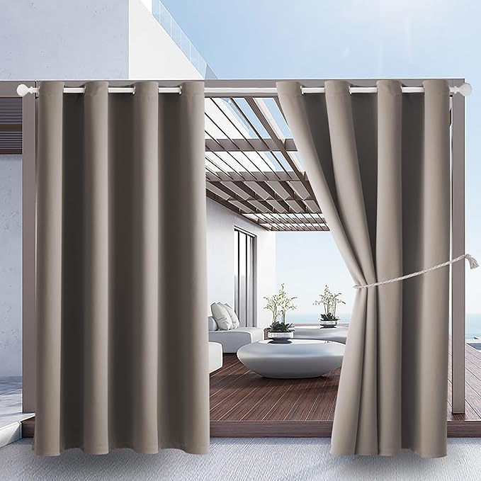 Waterproof Outdoor Curtain W52 x L84 by DivaenCamino