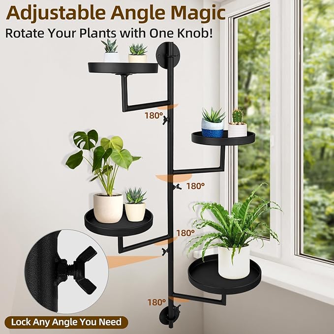 Rotating Window Plant Shelves - Image 2
