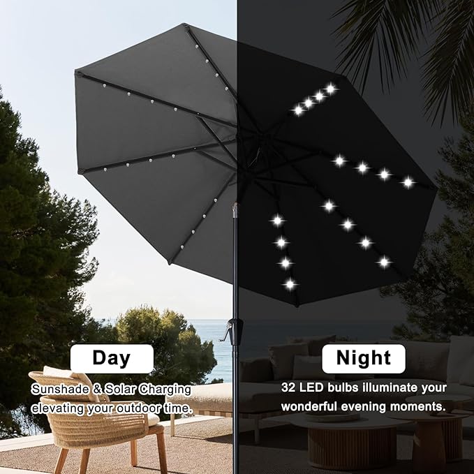 ABCCANOPY 10FT Durable Solar Led Patio Umbrellas - Image 4