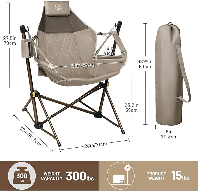 TIMBER RIDGE Hammock Camping Chair - Image 3