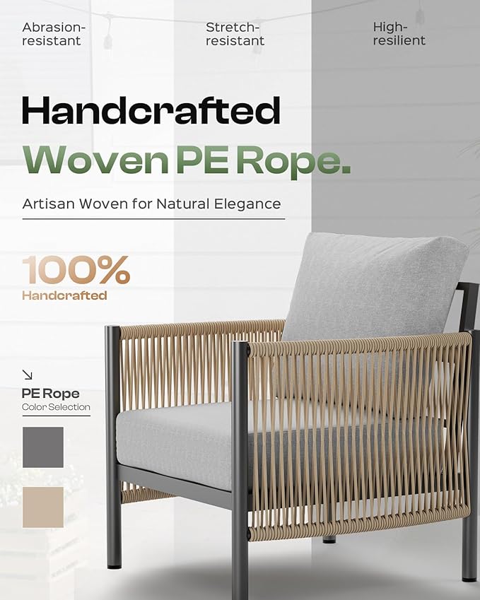Aluminum Outdoor Patio Furniture Set - Image 3
