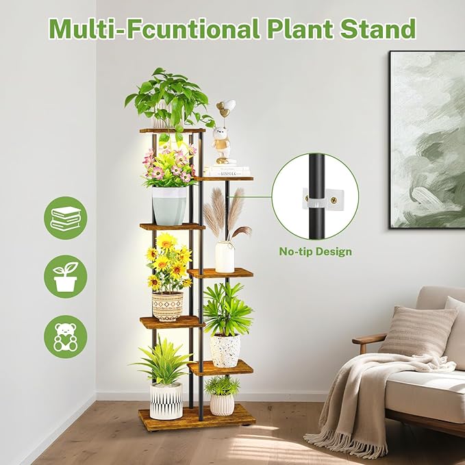 iDavosic.ly 6 Tier Tall Plant Stand Indoor - Image 7