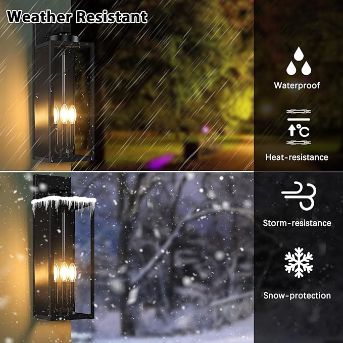 20in Large Outdoor Wall Light Fixtures, Exterior Lighting Fixtures Porch - Image 3