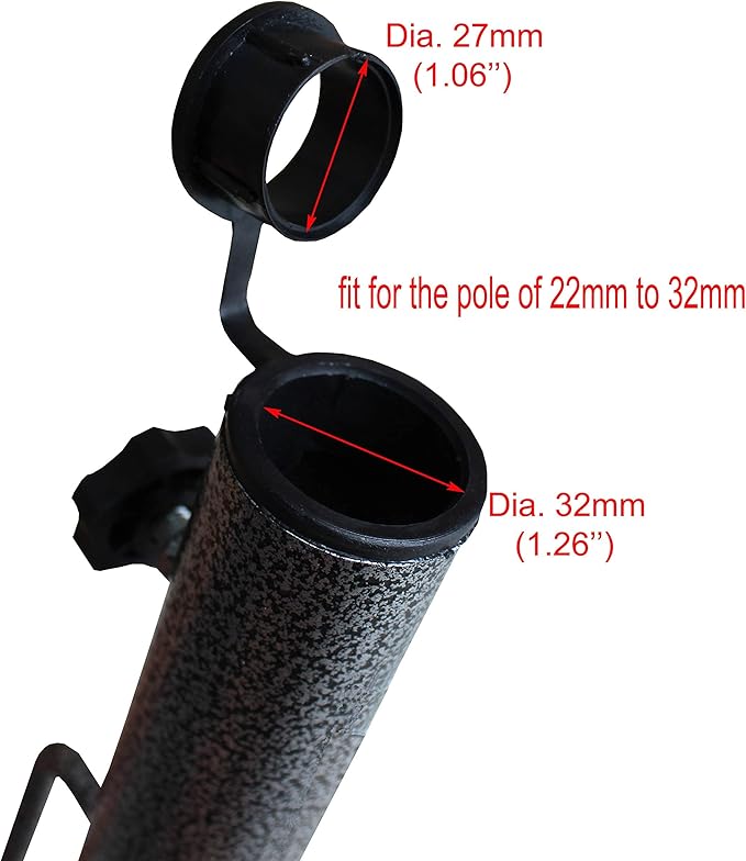 AMMSUN Patio Umbrella Steel Anchor Beach Umbrella Heavy Duty Metal Ground Grass - Image 4