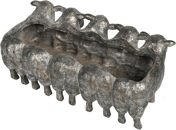 Newman House Studio Resin Sheep Planter Succulent Pot - Image 3