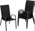 MAMIZO Patio Dining Chairs, Stackable All Weather Teslin Chair, Heavy Duty by MAMIZO