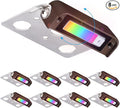 LEONLITE 8-Pack Premium Series RGB 4 Inch 1W LED Retaining Wall Lights Swivel by LEONLITE