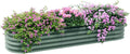 Outsunny 6.5' x 2' x 1' Galvanized Raised Garden Bed Kit, Outdoor Metal by Outsunny