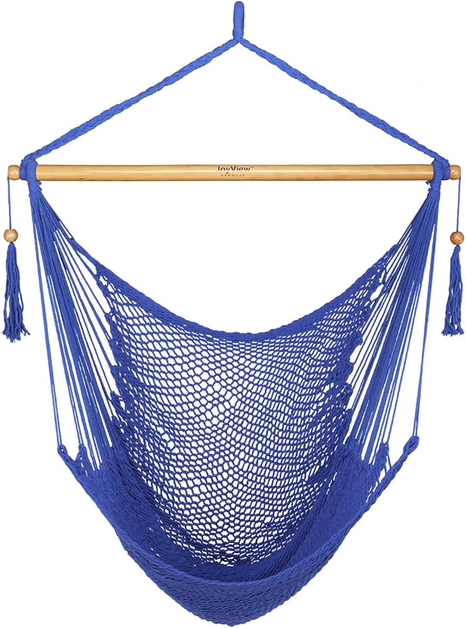 JoyView Hammock Chair with Spreader Bar Caribbean Hammock Swing Chair 300 LBS by JoyView
