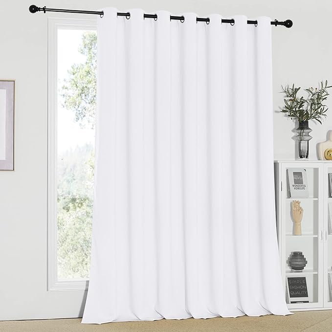 NICETOWN Sliding Door Curtains for Patio, Wide Width Drape, Vertical Curtains - Image 2