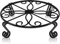 Black Plant Stand for Flower Pot Heavy Duty Potted Holder Indoor Outdoor Metal by Autopromake