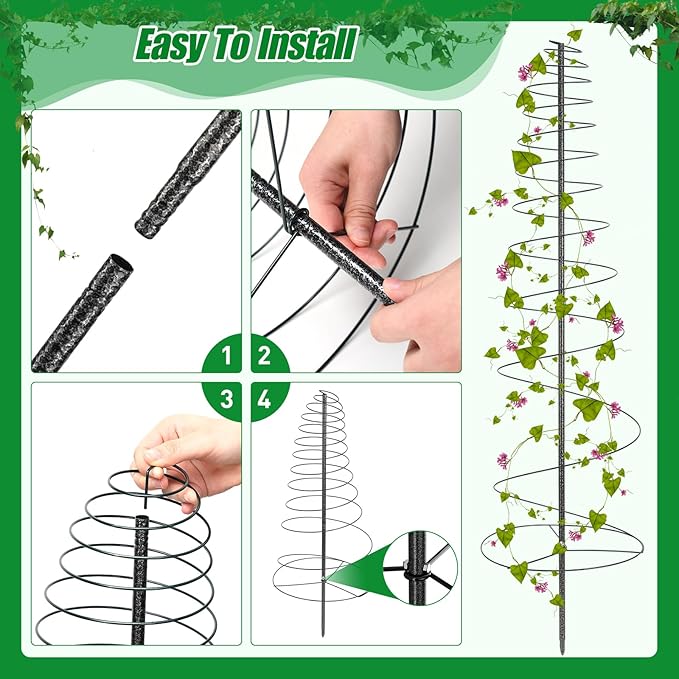 Trellis for Climbing Plants Outdoor, 2 Pack 73inch Tall Plants Trellis Support - Image 5