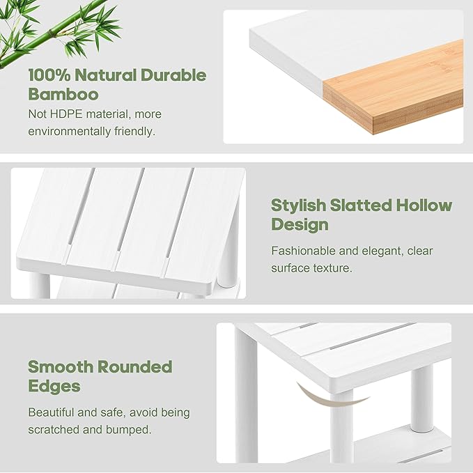 Outdoor Side Table, 2-Tier Small Outdoor Table - Image 5