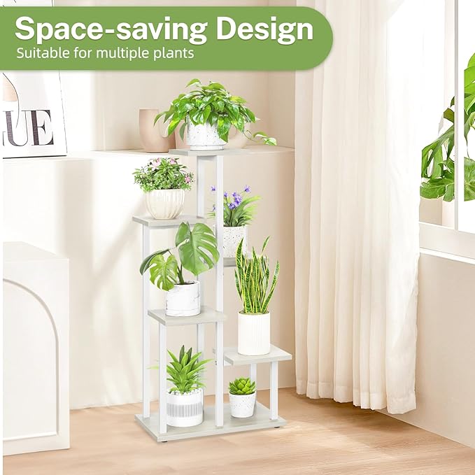 iDavosic.ly 6 Tier Plant Stand Indoor, Tiered Corner Plant Shelf - Image 6