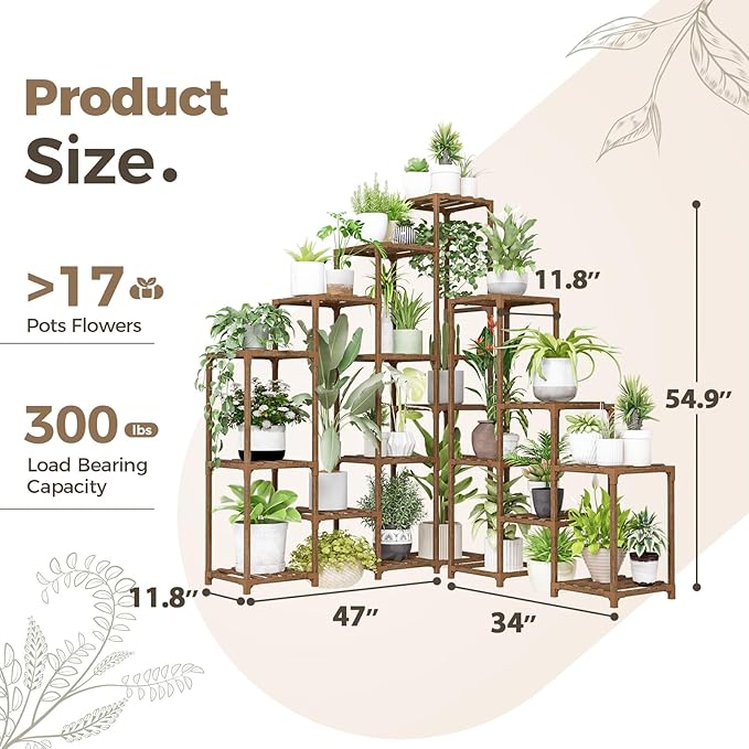 BamWorld Tall Plant Shelf Stand - Image 5