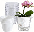 InmeRun Plant Pots Indoor Plastic Flower Pots Outdoor 5 inch Set of 6 Pack by InmeRun
