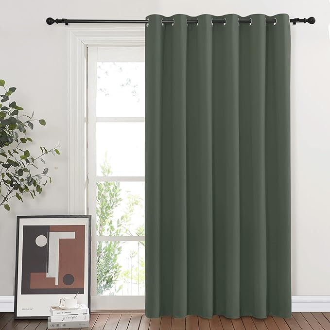NICETOWN Sliding Door Curtains 84 inches Long, Grommet Blackout Thermal Patio - Image 8