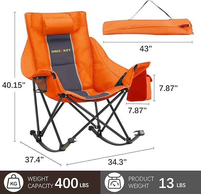 Oversized Rocking Camping Chair - Image 3