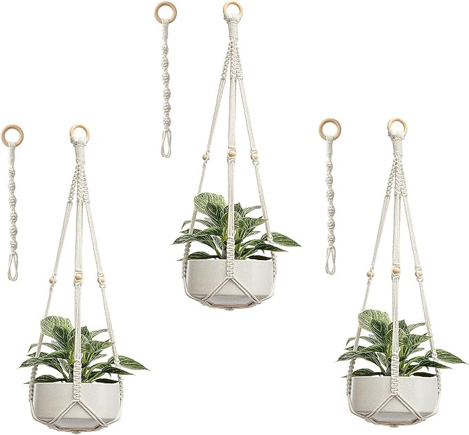 CADNLY Macrame Plant Hangers Indoor – Rope Hanging Plant Holder - Image 8