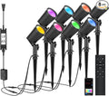 SUNTHIN 8 Pack 36W Smart Landscape Lights, RGBW Color Changing Landscape Lights by SUNTHIN